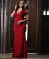 Bodycon Chiffon Frilled Maxi Dress